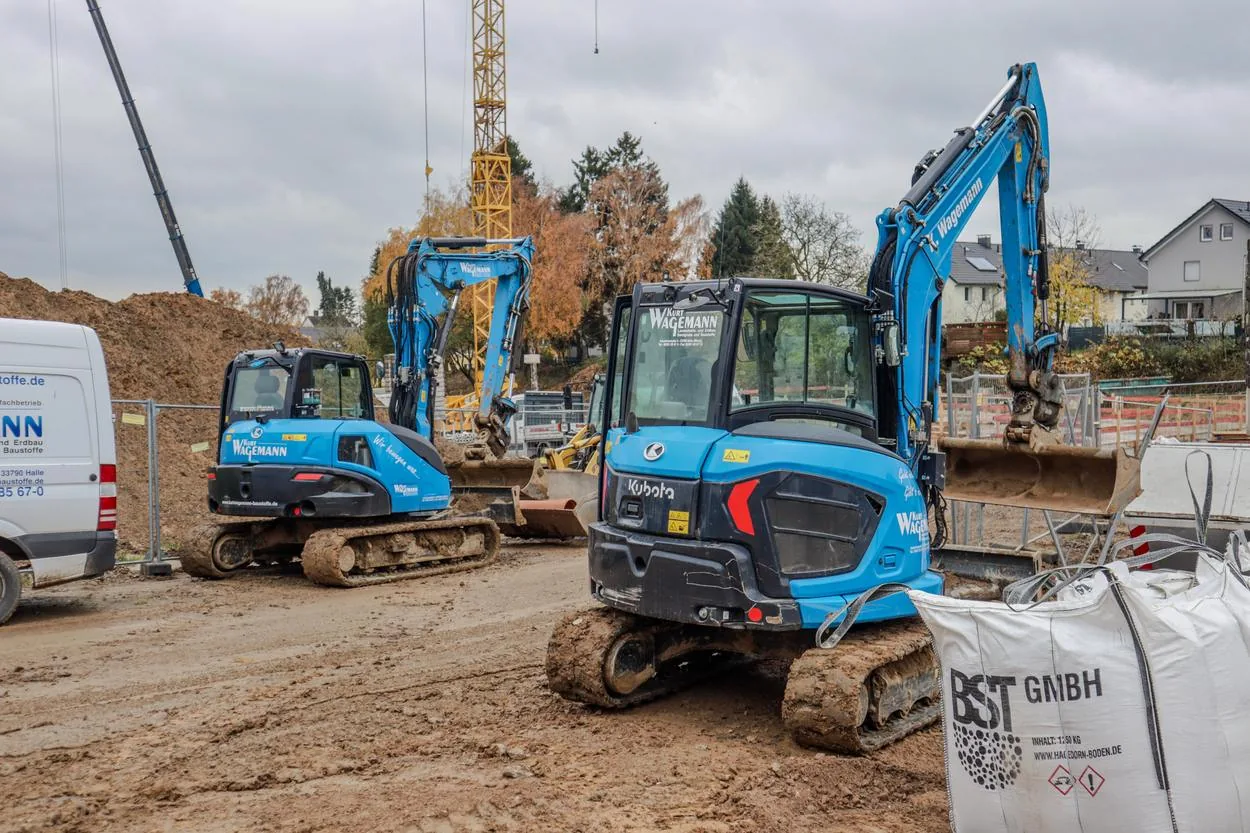 Bagger im Einsatz